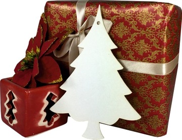 BOMBKA ZAWIESZKA CHOINKA DO OKNA NA CHOINKĘ 30CM