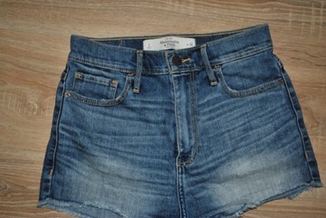 ABERCROMBIE krótkie spodenki jeansowe r. XS/S BDB