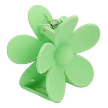 Пластиковый зажим для челюстей с двойным зубом, фиксирующий матовый цветок в SJ