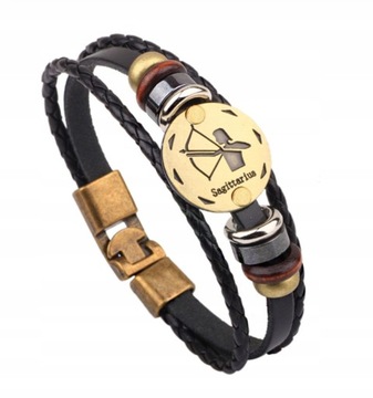 BRANSOLETA ZODIAK BRANSOLETKA SKÓRZANA SKORPION