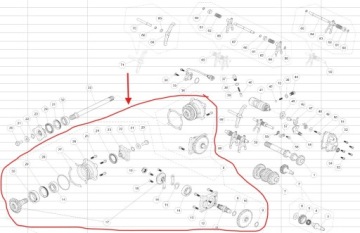 КОМПЛЕКТНЫЙ ПРИВОД ВАЛА КОРОБКИ ПЕРЕДАЧ КВАДРОЦИКЛА Segway Snarler AT6 570/600