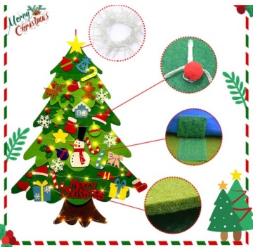 Рождественская елка из фетра Детская елка + светодиод 100 см