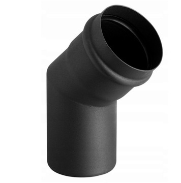 Kolano spalinowe 80mm 45° do pieca na pellet