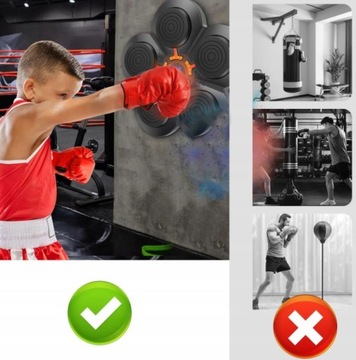 ТРЕНИРОВОЧНЫЙ БОКСОВЫЙ ЩИТ МУЗЫКАЛЬНЫЙ БОКСЕРСКИЙ МАШИНА BLUETOOTH ДЛЯ НАСТЕННОГО КОМПЛЕКТА