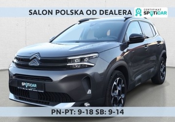 Citroen C5 Aircross SUV Facelifting 1.5 BlueHDi 131KM 2023 Citroen C5 Aircross 1.5 BlueHDi Shine EAT8 ALKANTARA EL FOTELE gwaranjca f