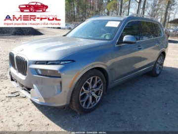 BMW X7 2025 BMW X7 XDrive40i 2025, 3.0L R6 375KM, auto odpala i jezdzi, od ubezpieczal