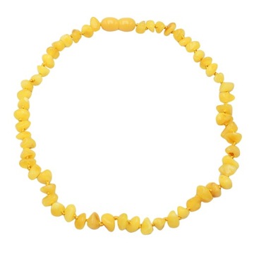 NASZYJNIK Z BURSZTYNEM na ząbkowanie DLA DZIECI