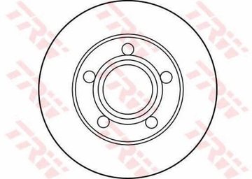 ЗАДНИЕ ДИСКИ И КОЛОДКИ VW PASSAT B5 96- 245X10 TRW