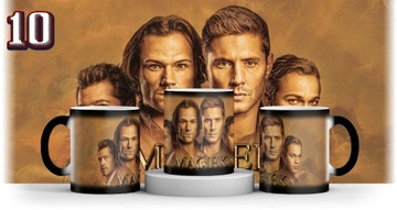 MAGICZNY KUBEK SUPERNATURAL + IMIE + KARTONIK