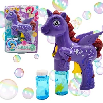 BAŃKI JEDNOROŻEC 2 PŁYNY PISTOLET MASZYNKA KONIK