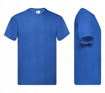 T-shirt męski okrągły dekolt Fruit of the Loom ORIGINAL rozmiar M niebieski