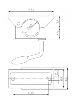 Держатель опорного колеса Winterhoff Fi48 эвакуатора 1b