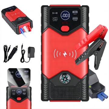MOCNY BOOSTER ROZRUCH JUMP STARTER POWERBANK LATARKA 2 W 1 20000MAH