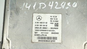 JEDNOTKA MERCEDES E TŘÍDA W212 FACELIFT 2.2 CDI HYBRID A6519009102 A6519010602