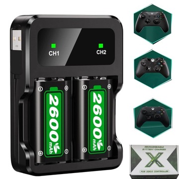 2X BATERIA DO XBOX ONE/XBOX SERII X/S XBOX ONE X/S DOŁADOWANA