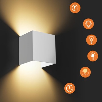 Садовый настенный светильник для светодиодного внешнего фасада Настенный светильник ВВЕРХ ВНИЗ 2 ШТ.