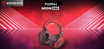 Игровые наушники Genesis Neon 360 со светодиодным вибромикрофоном