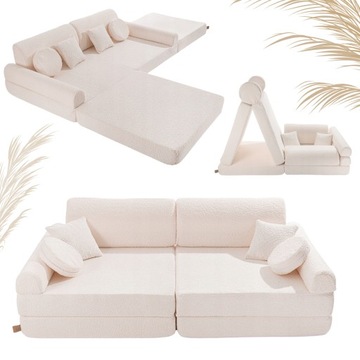Sofa dla Dzieci Modułowa Premium Modułowa Funkcjonalna - Premium Boucle