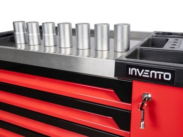 Тележка для инструментов, шкаф для мастерской Invento TRUCK, 220 инструментов, 8 ящиков