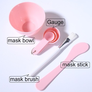 6шт Маска для лица Кисть Маска Чаша Набор ложек для макияжа