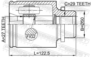 KLOUB LESK 0211-Z51RH FEBEST NISSAN MURANO