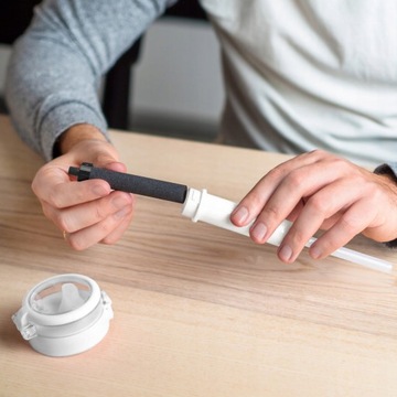 Стеклянная бутылка-фильтр Wessper ActiveMax 0,68л прозрачная + 3x ВСТАВКА