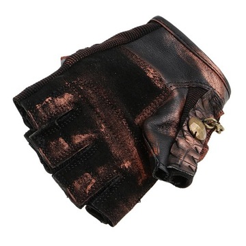 Винтажная готическая стимпанк-снаряжение из кожи для правой руки M