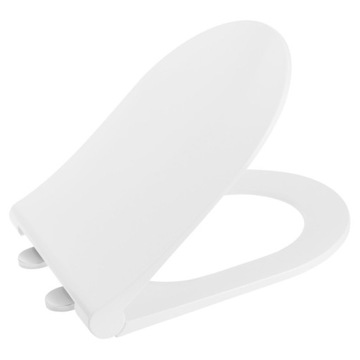 Sapho AVVA deska WC slim Soft Close biała/chrom