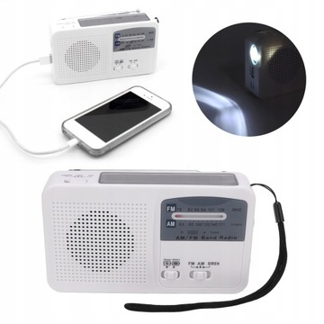 RADIO FM AM AWARYJNE KORBA DYNAMO SOLAR LATARKA