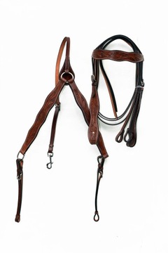 ЗАПАДНАЯ УЗДЕЧКА ИЗ США ПОВОДЬЯ + РАЗМЕР НАГРУДНИКА. Полный