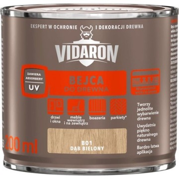 VIDARON Bejca do drewna B01 0.2L Dąb bielony