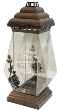 ZNICZ kapliczka LATARENKA z GRAWEREM dla Siostry