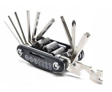 ZESTAW KLUCZY ROWEROWYCH ROWERU IMBUS KLUCZ 16w1