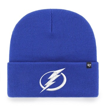 Czapka zimowa 47 Brand Haymaker NHL Tampa Bay Lightning niebieska