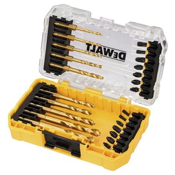 DEWALT ZESTAW WIERTŁA DO METALU BITY 24 TOUGHCASE