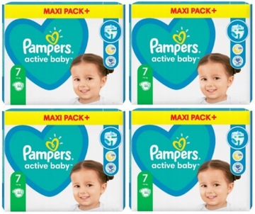 PIELUSZKI 176 SZT PAMPERS ACTIVE BABY 7 PIELUCHY