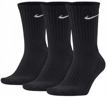 SKARPETY NIKE UNISEX R. 36-39 CZARNE ZA KOSTKĘ NOWE ORYGINALNE 3 PARY