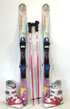 Narty ROSSIGNOL 120cm z butami r.21,0 i kije[0168]