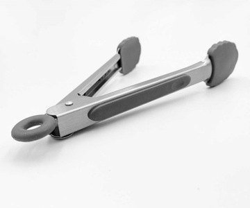 СИЛИКОНОВЫЕ КУХОННЫЕ ЩИПЦЫ ДЛЯ СКОВОРОДА, серые