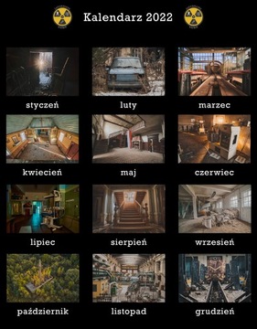 kalendarz urbex, opuszczone, zapomniane w kadrze