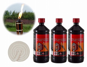 МАСЛО ДЛЯ ФАКЕЛ И ЛАМП 3л + ФИТИЛЬ 0,5м