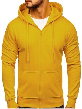 MĘSKA BLUZA Z KAPTUREM ROZPINANA KIESZENIE