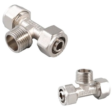 TRÓJNIK PEX 32 X 1 X 32 ZEWNĘTRZNY SKRĘCANY ZŁĄCZKA 32X1