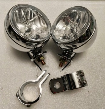 Боковые фары крепление 2 в 1 металл хром чоппер Vt Vn Xv Xvs Vl Vs