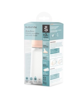SUAVINEX БУТЫЛКА ZERO ZERO СРЕДНЕГО ПОТОКА 270 МЛ