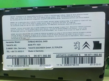 CITROEN DS4 1.6 VTI 13R HB 5D ULOŽENÍ SEDADLA PRAVÁ PŘEDNÍ 9687158280