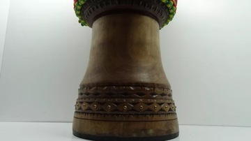 БАРАБАН DJEMBE 13 ДЮЙМОВ/62 СМ МАСТЕРСКАЯ РУЧНОЙ РАБОТЫ МАРИУШ РАННИ + КОРПУС