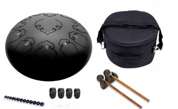 Стальной барабан для языка Amkoskr, сумка для 13 нот до мажор, 12 дюймов