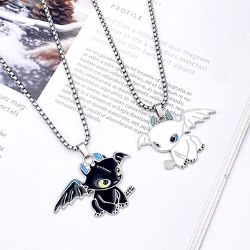 ОЖЕРЕЛЬЕ BFF НА ДВОИХ ДЛЯ ДРУЗЕЙ ДРУЗЬЯ КАК ПРИРУЧИТЬ ДРАКОНА 2в1