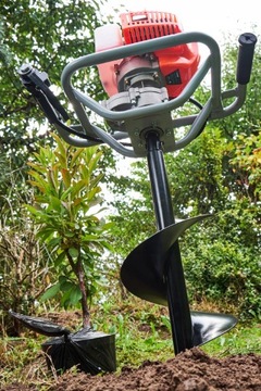 БЕНЗИНОВАЯ БУРА ДЛЯ ПОЧВЫ + 4 БУРА